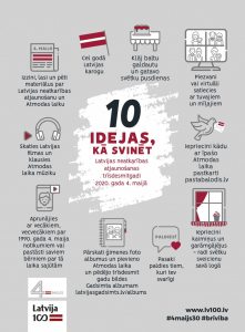 10 idejas kā svinēt Latvijas neatkarības atjaunošanas gadadienu