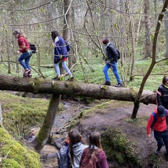 Sporta diena - Mācies aktīvi dabā! - Sestdien, 8.maijā, Sējas pamatskolas skolēni devās pārgājienos 