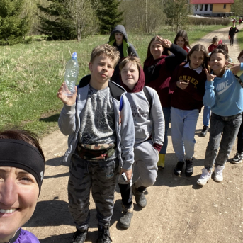 Sporta diena - Mācies aktīvi dabā! - Sestdien, 8.maijā, Sējas pamatskolas skolēni devās pārgājienos 