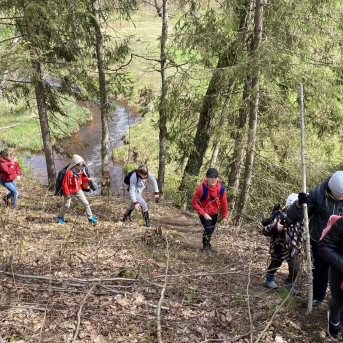 Sporta diena - Mācies aktīvi dabā! - Sestdien, 8.maijā, Sējas pamatskolas skolēni devās pārgājienos 