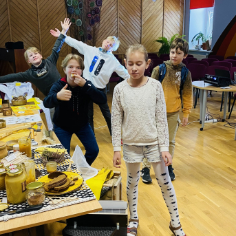 Šodien Eiropas medus brokastis Sējas skolā - 