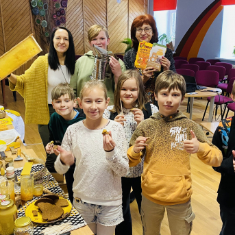 Šodien Eiropas medus brokastis Sējas skolā - 