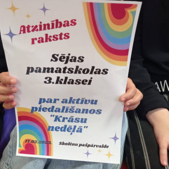 Krāsu nedāļa Sējas skolā - 