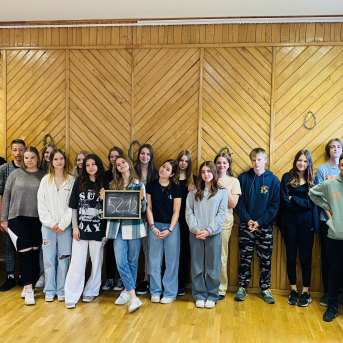 Skolas somas projekta nodarbība “Ziedoņa klase” - 