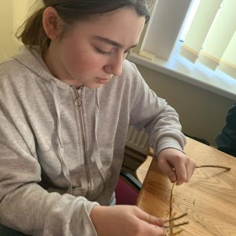 Klūdziņu pīšanas nodarbība - 