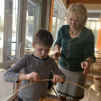 Klūdziņu pīšanas nodarbība - 