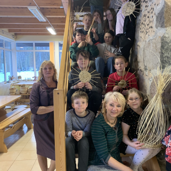 Klūdziņu pīšanas nodarbība - 