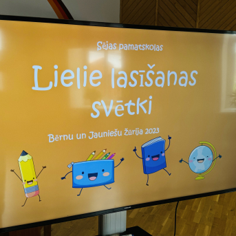 Lielie lasīšanas svētki Sējas skolā - 