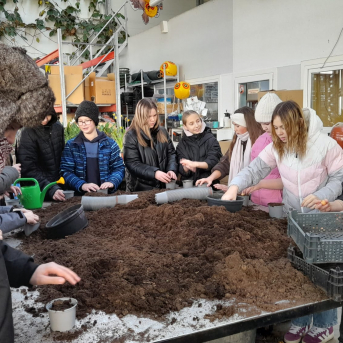 Sējas pamatskolas 6.klase ESF+ projekta nodarbībā - 