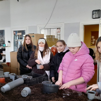 Sējas pamatskolas 6.klase ESF+ projekta nodarbībā - 