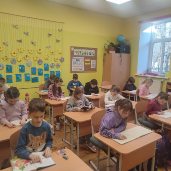 Sējas skolas lasīšanas stunda - 