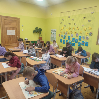 Sējas skolas lasīšanas stunda - 