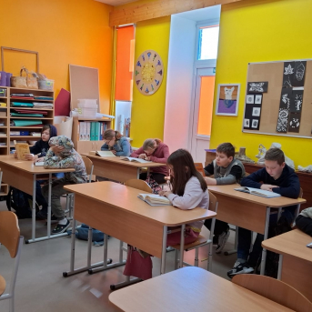 Sējas skolas lasīšanas stunda - 