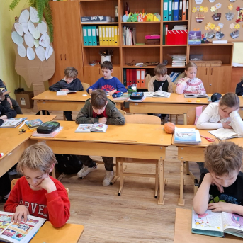 Sējas skolas lasīšanas stunda - 