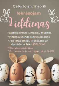 Iekrāsojam Lieldienas