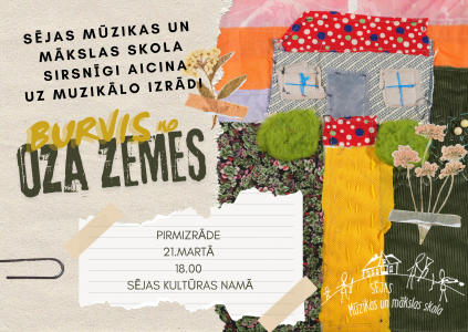 Sējas mūzikas un mākslas skola aicina