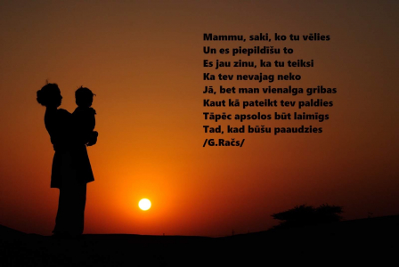 Sveiciens Mātes dienā