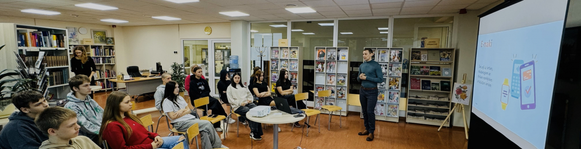 Swedbank nodarbība Saulkrastu bibliotēkā