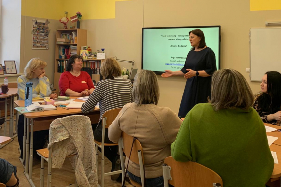 Latviešu valodas skolotāju kursi Sējas pamatskolā