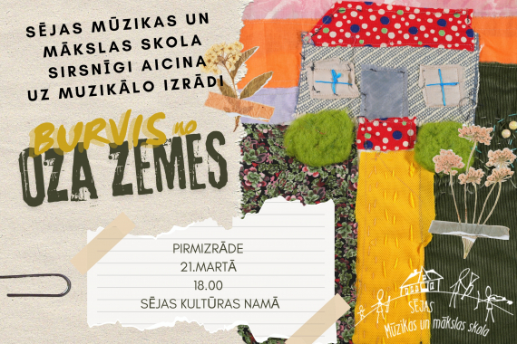 Sējas mūzikas un mākslas skola aicina