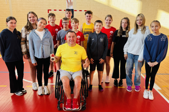 Tikšanās ar Paralimpieti Aigaru Apini