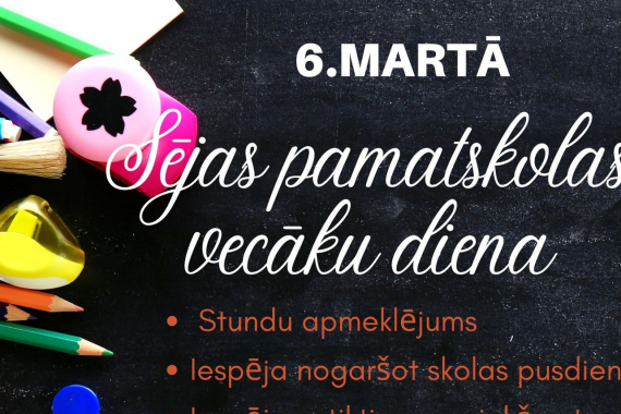 Vecāku diena Sējas skolā