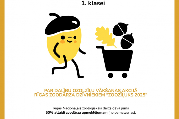 Zīļu vākšanas akcija Rīgas ZOO